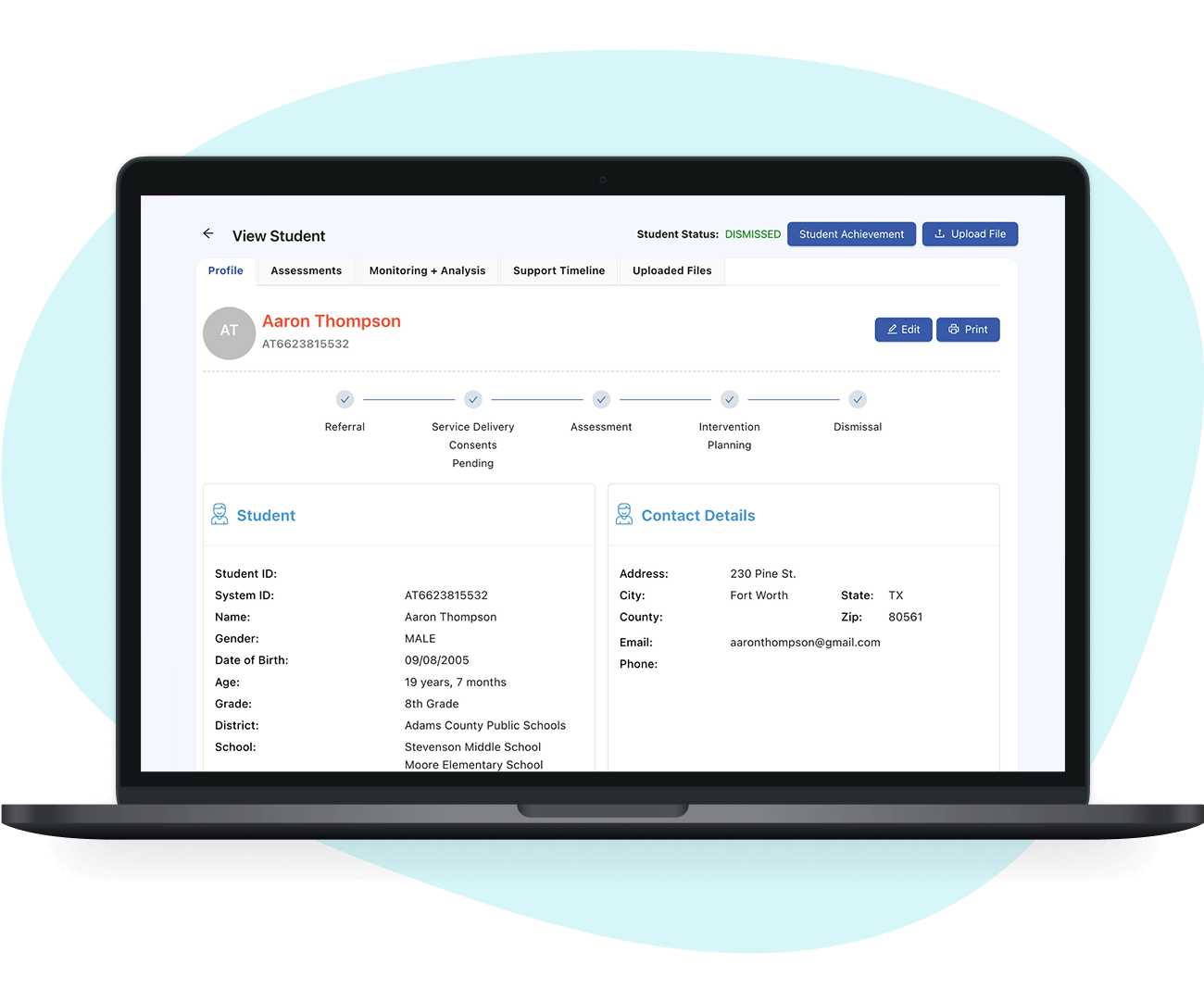 MIYO Care platform dashboard for student mental health care management and clinical workflows